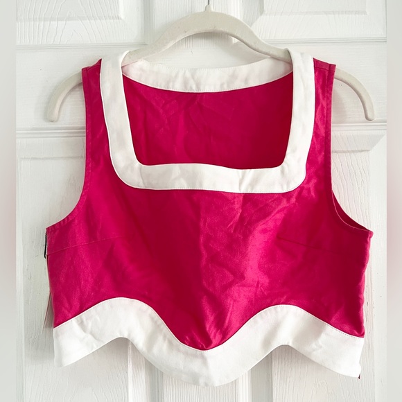 Commense Color Block Trim Cotton & Linen Skirt Set - Picture 7 of 12